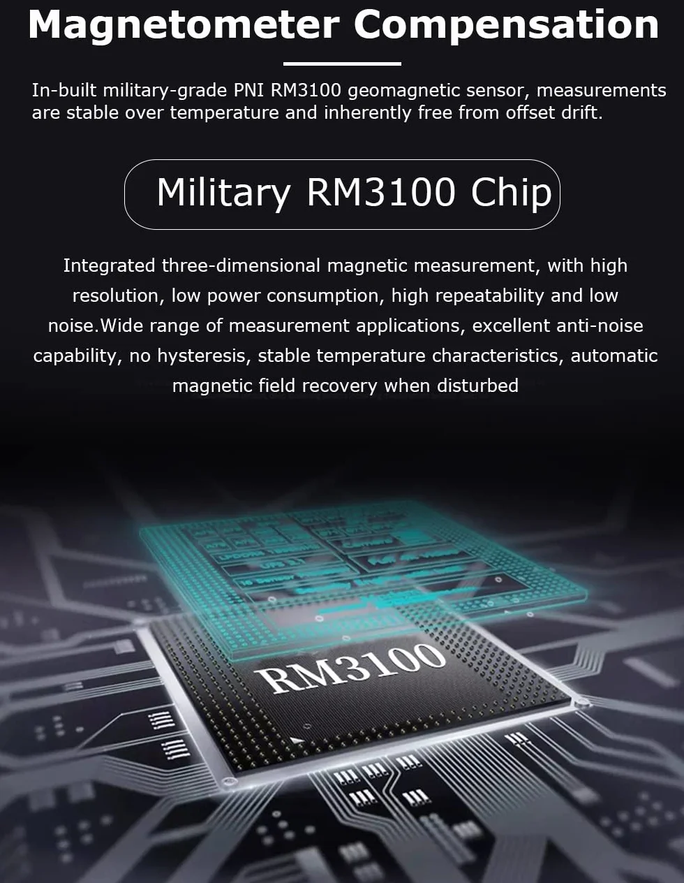 [Acelerómetro + Inclinómetro de grado militar] HWT905-RS485 MPU9250 Giroscopio de 9 ejes + Ángulo (precisión XY 0.05°) + Brújula digital con filtrado Kalman, compensación de temperatura y magnetómetro