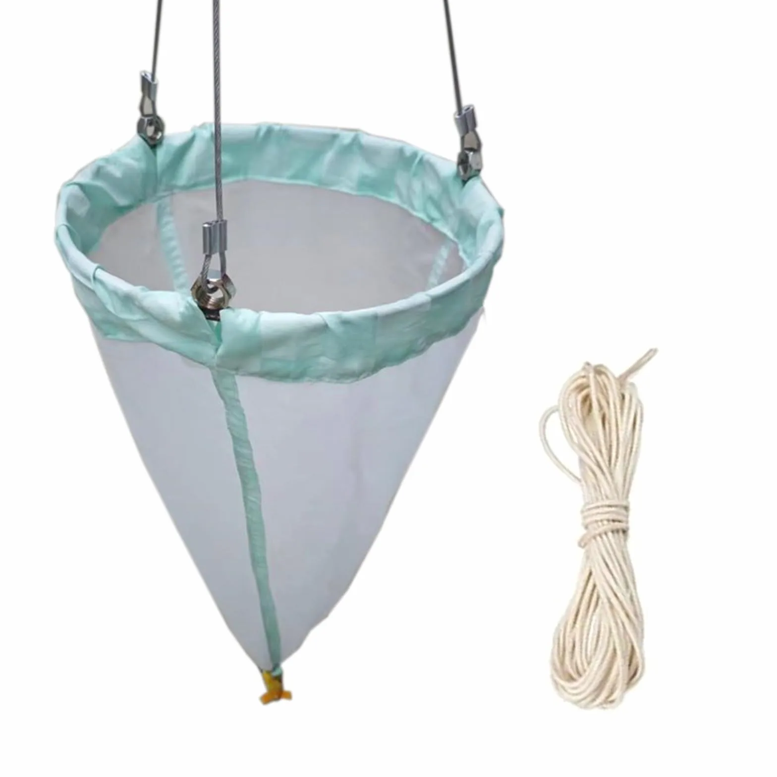 plankton network Red de plancton de malla fina, red de plancton de 64 μm, 23,62" de alto, 8,27" de diámetro, redes de arrastre de plancton de malla 125 para recolectar fitoplancton