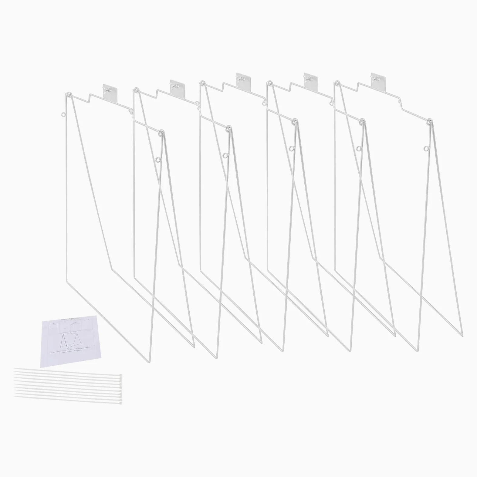 Juego de 5 topes de doble cara para clientes, soporte para carteles para pasarela y entrada, pantalla de doble cara para tiendas, eventos y restaurantes (plata)