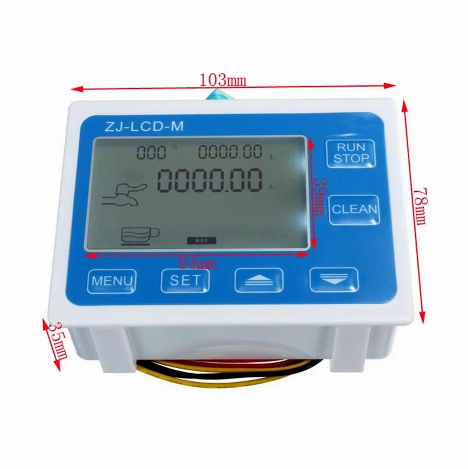 Medidor de flujo de agua Pantalla Digital G1/2, Sensor De Flujo De Aceite Y Combustible Líquido, Medidor De Líquido Y Aceite De Agua, Medidor De Flujo, Controlador Cuantitativo Totameter