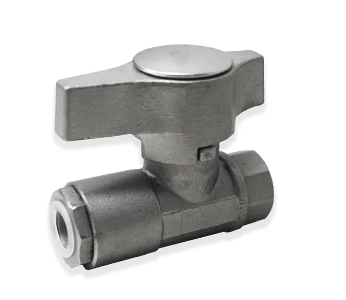 Válvula de bola de lavado eléctrico de alta presión de 3/8 pulgadas DN10 (BSP rosca hembra de 3/8 pulgadas) (acero inoxidable)
