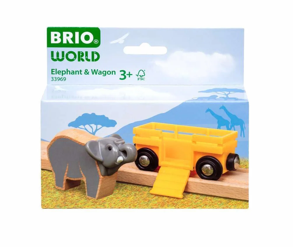 BRIO Remolque con Elefante 33969