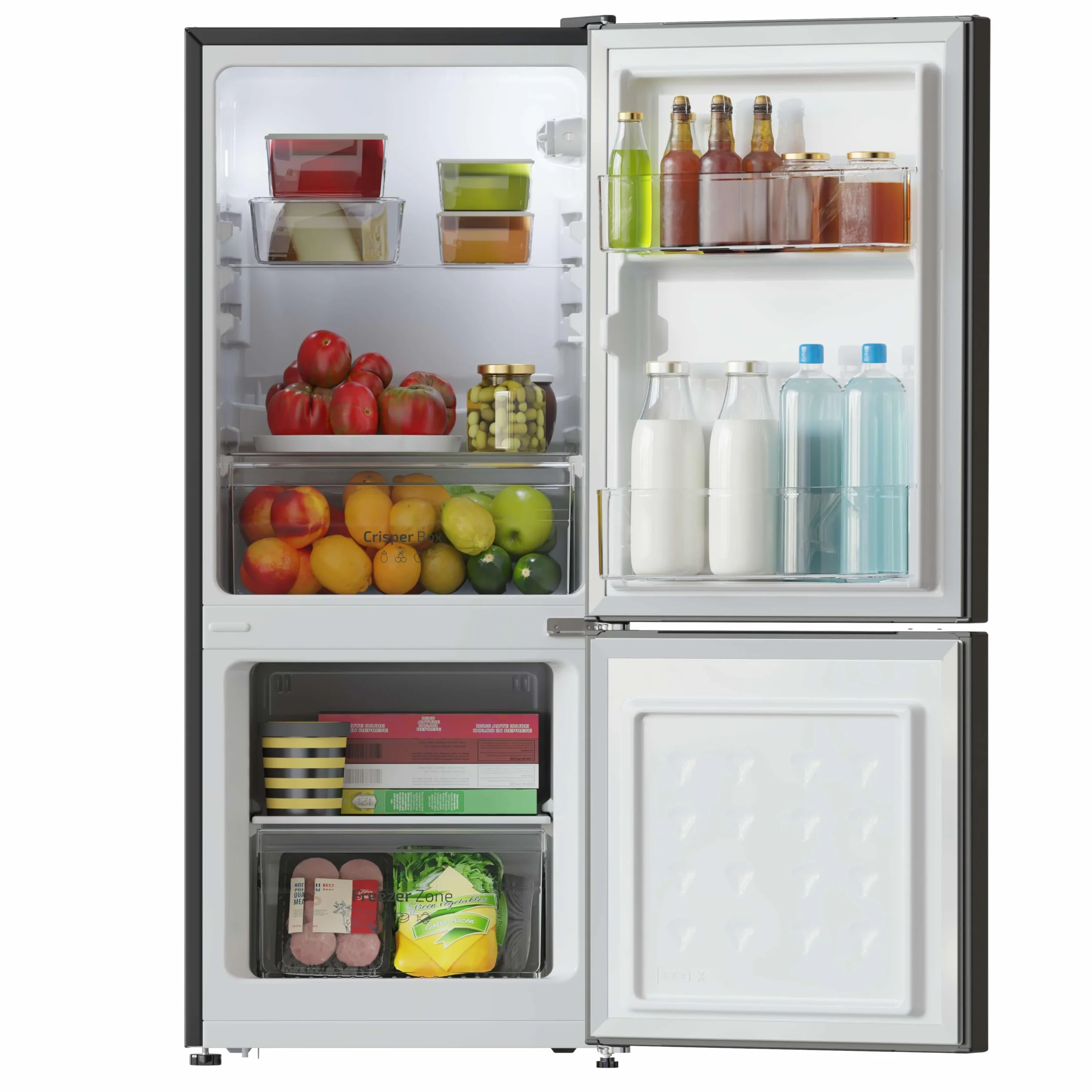 Cecotec Bolero CoolMarket Combi 117 DF Black E Frigorífico Combi No Frost 117L Defrost Clase E Fast Freezing