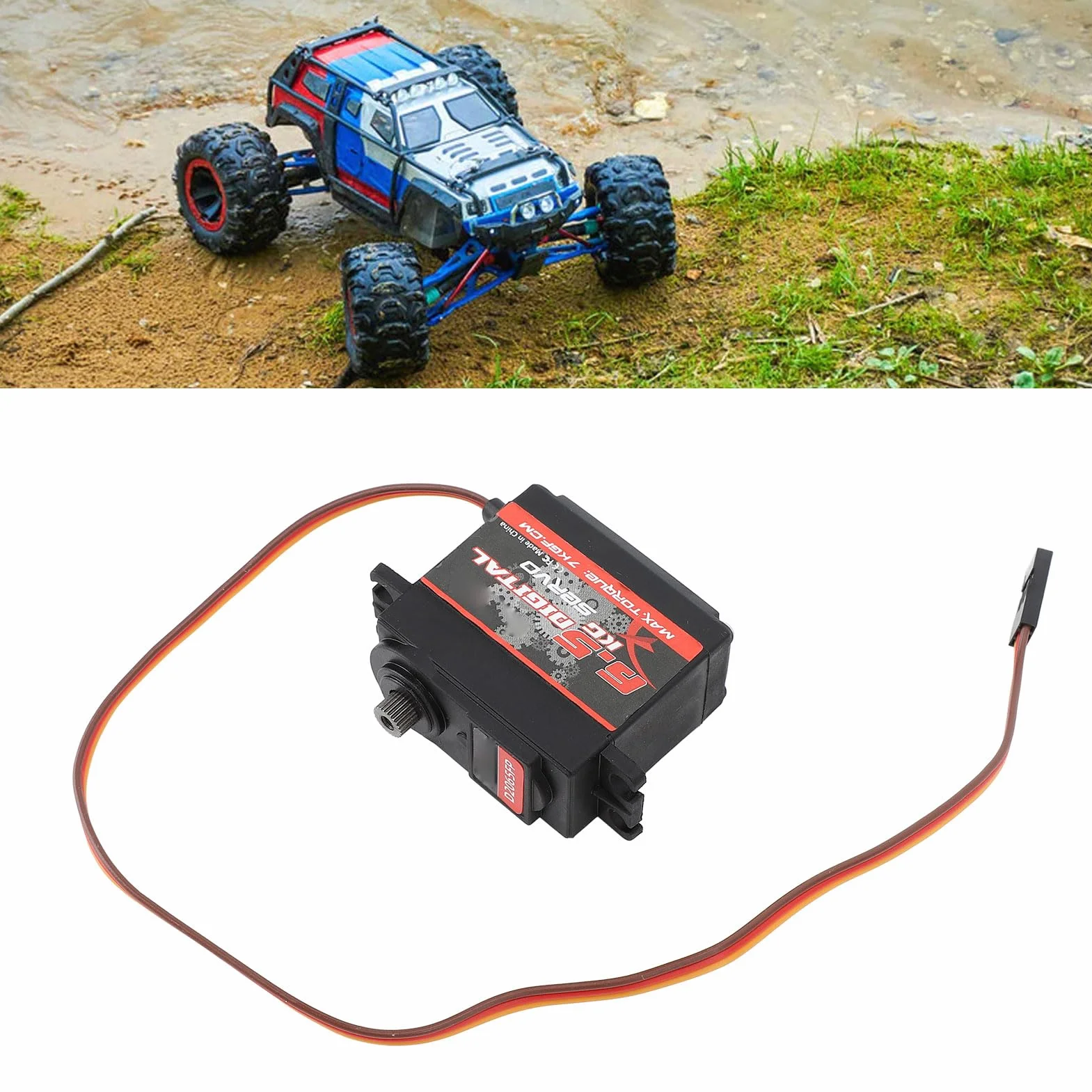 RiToEasysports Servomotor RC 6.5kg Alta torsión Digital para Proyectos DIY