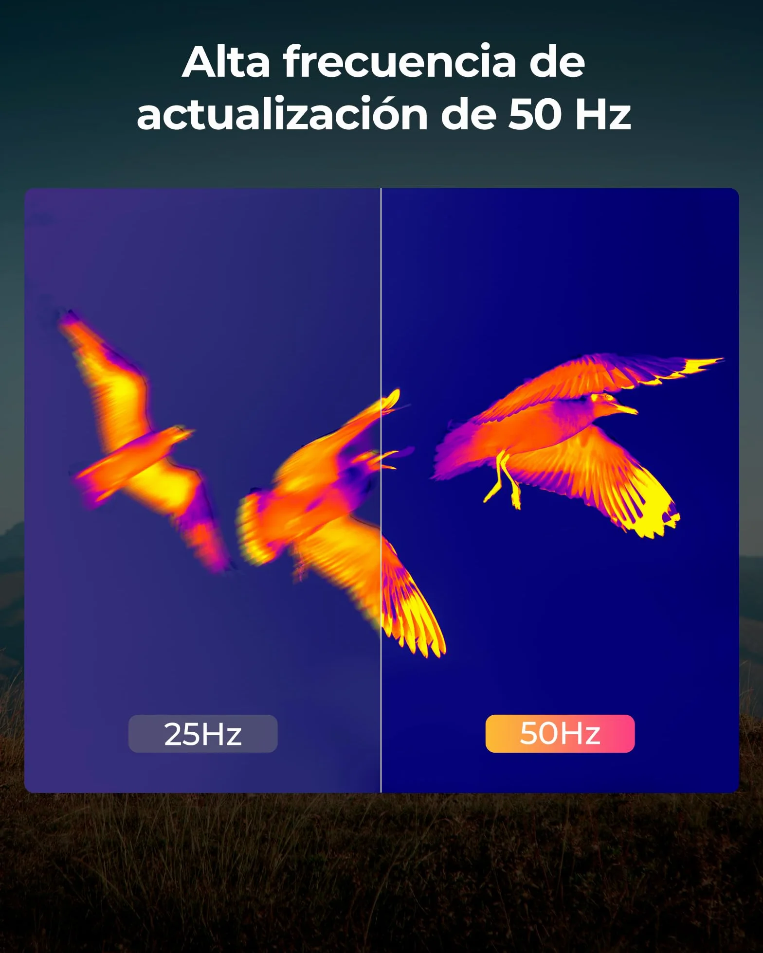 TOPDON TS004 Camara Termica, 320x240 IR 50Hz Termico Monocular, 410m Rango de Detección, 13mm Lente, Camara Termografica con 32GB Memoria, WiFi, Zoom 2-8X, para Caza y Observación de Fauna