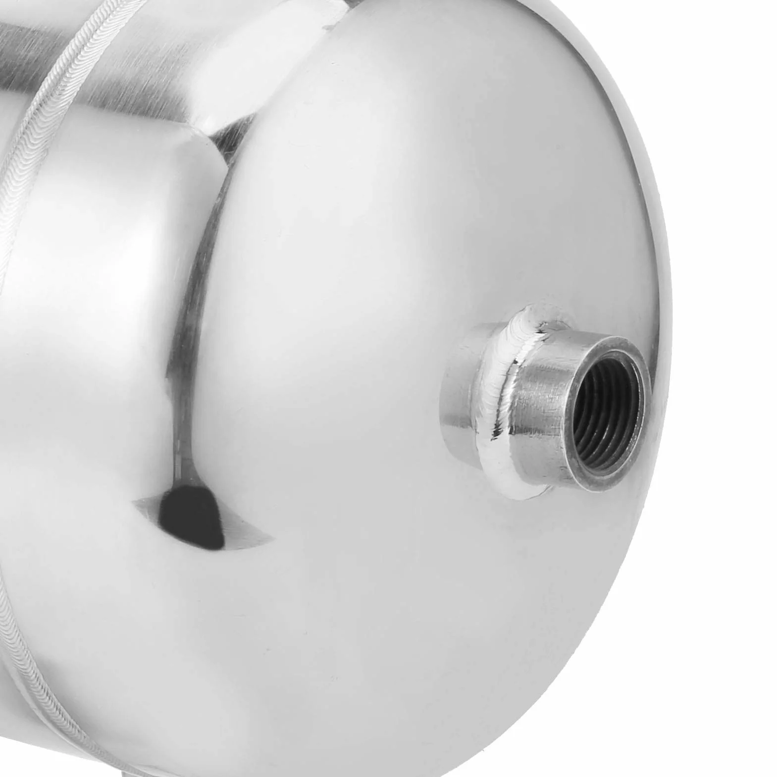 Tanque de Depósito de Aire, Espejo de Acero Inoxidable 10L 1/2 pulg. 1/4NPT, Resistente y Duradero con Soldadura por de Argón para Tanques de Almacenamiento de Energía