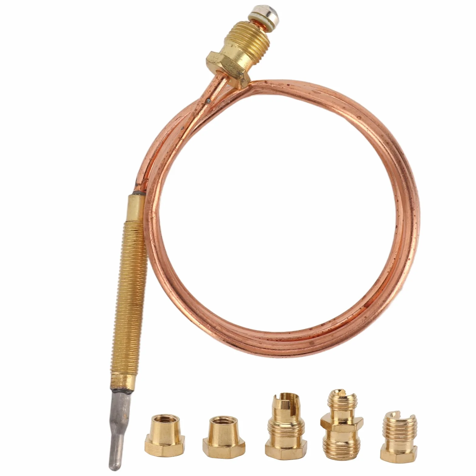 Termopar de Repuesto Universal, Cobre Resistente a Altas Temperaturas para Estufas de Chimenea, Hornos de Gas, Calderas
