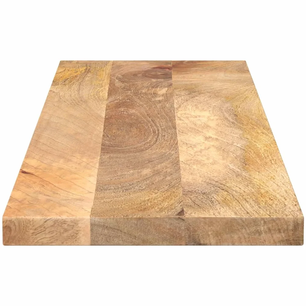 Genérico Tablero de Mesa Rectangular Madera Maciza Mango 100x30x3,8 cm,Mobiliario,Accesorios para mesas,Tableros para mesas,Marrón,8.26 kg,371503