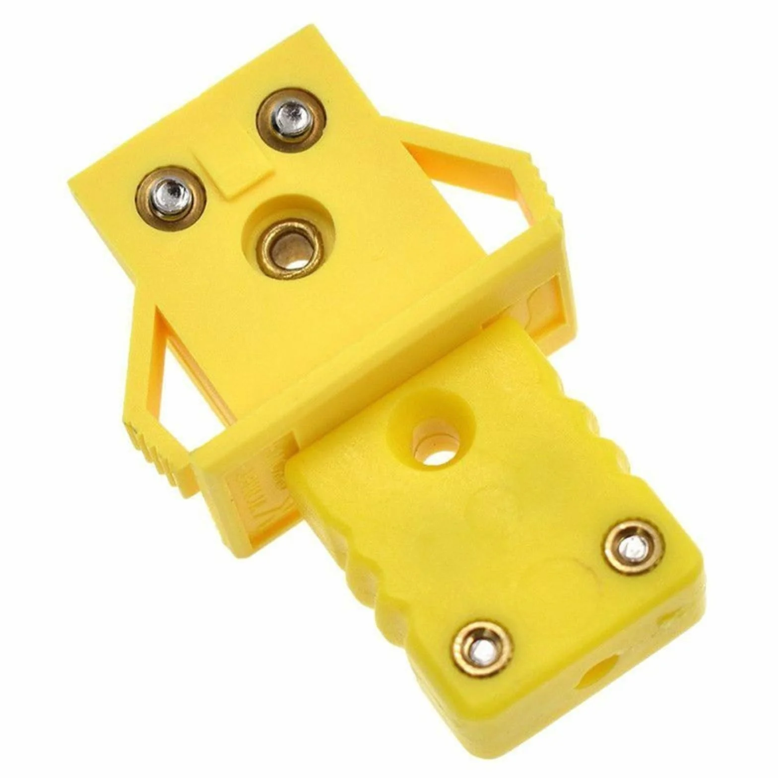 Juego de 4 conectores termopares tipo K miniatura hembra para montaje en panel de aluminio