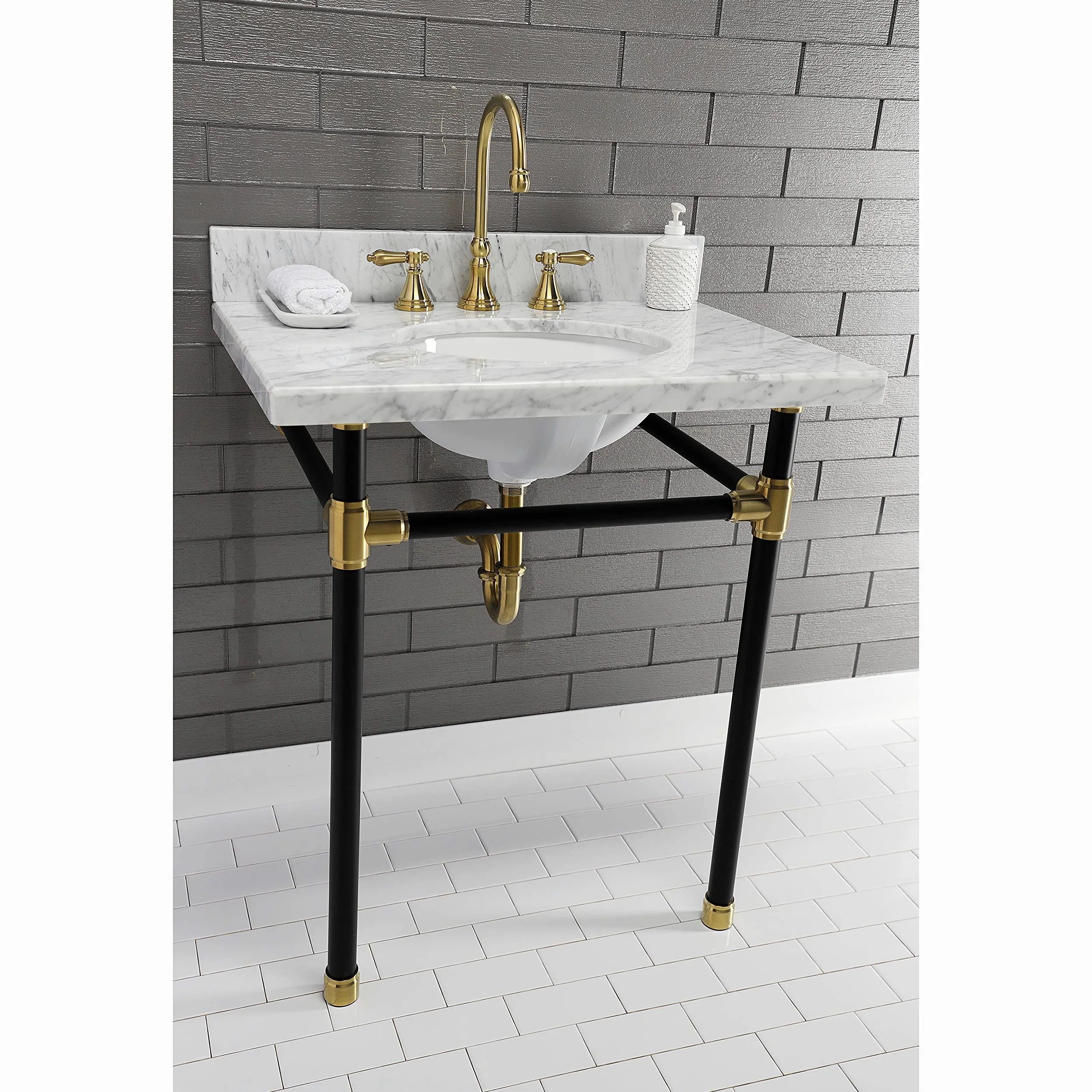Kingston Brass CC2187 - Trampa decorativa (latón satinado, 3,17 cm)