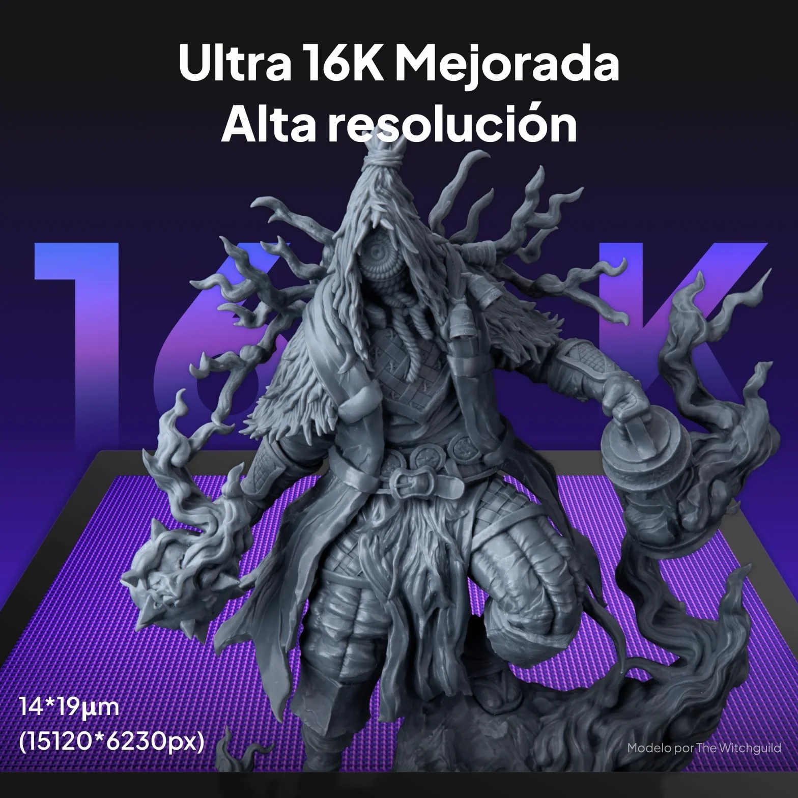 ELEGOO Saturn 4 Ultra 16K Impresora 3D Resina de 10", con Tanque de Resina Calefaccionado, Impresión a 150 mm/h, Nivelado Automático, Transferencia Wi-Fi, Tamaño de Impresión 218,88 x 122,88 x 220 mm³