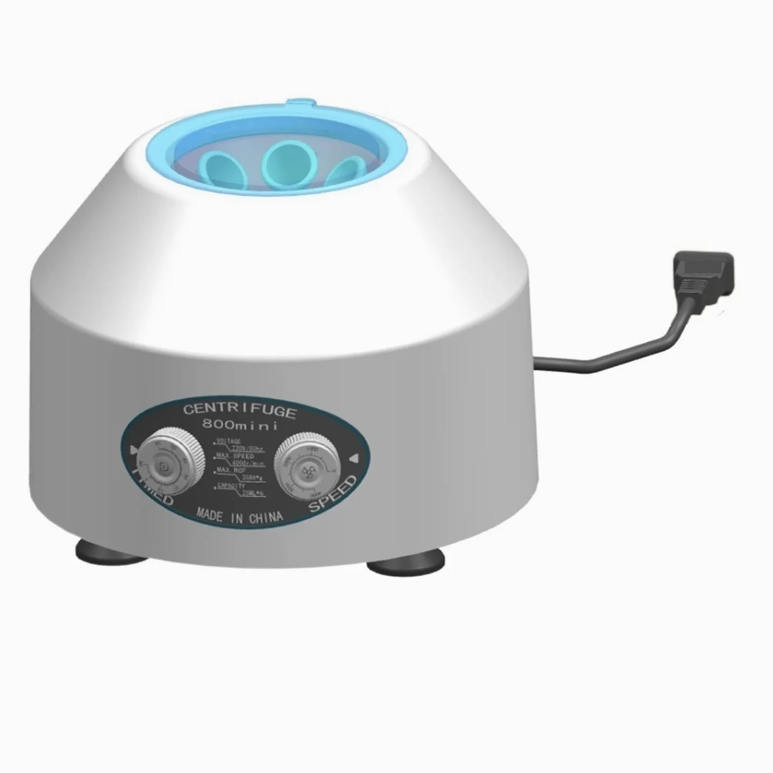 Centrífuga, Microcentrífuga de laboratorio eléctrico 400 0 rpm, 226 0xg RCF, Centrífuga de trabajo de laboratorio, capacidad 6 * 20 ml, sin tiempo