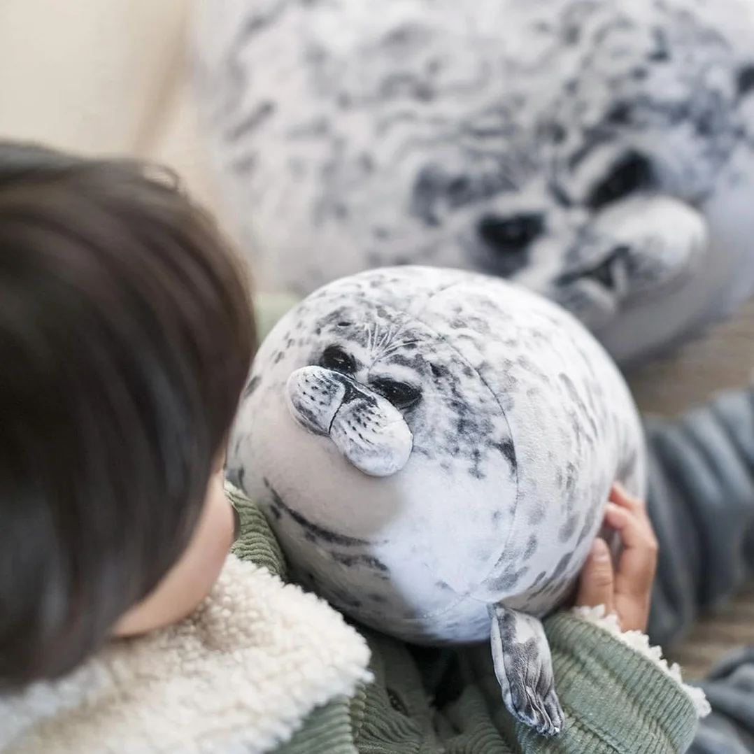 Peluche Foca Almohada para Abrazar 30cm Regordeta Regalo Niños