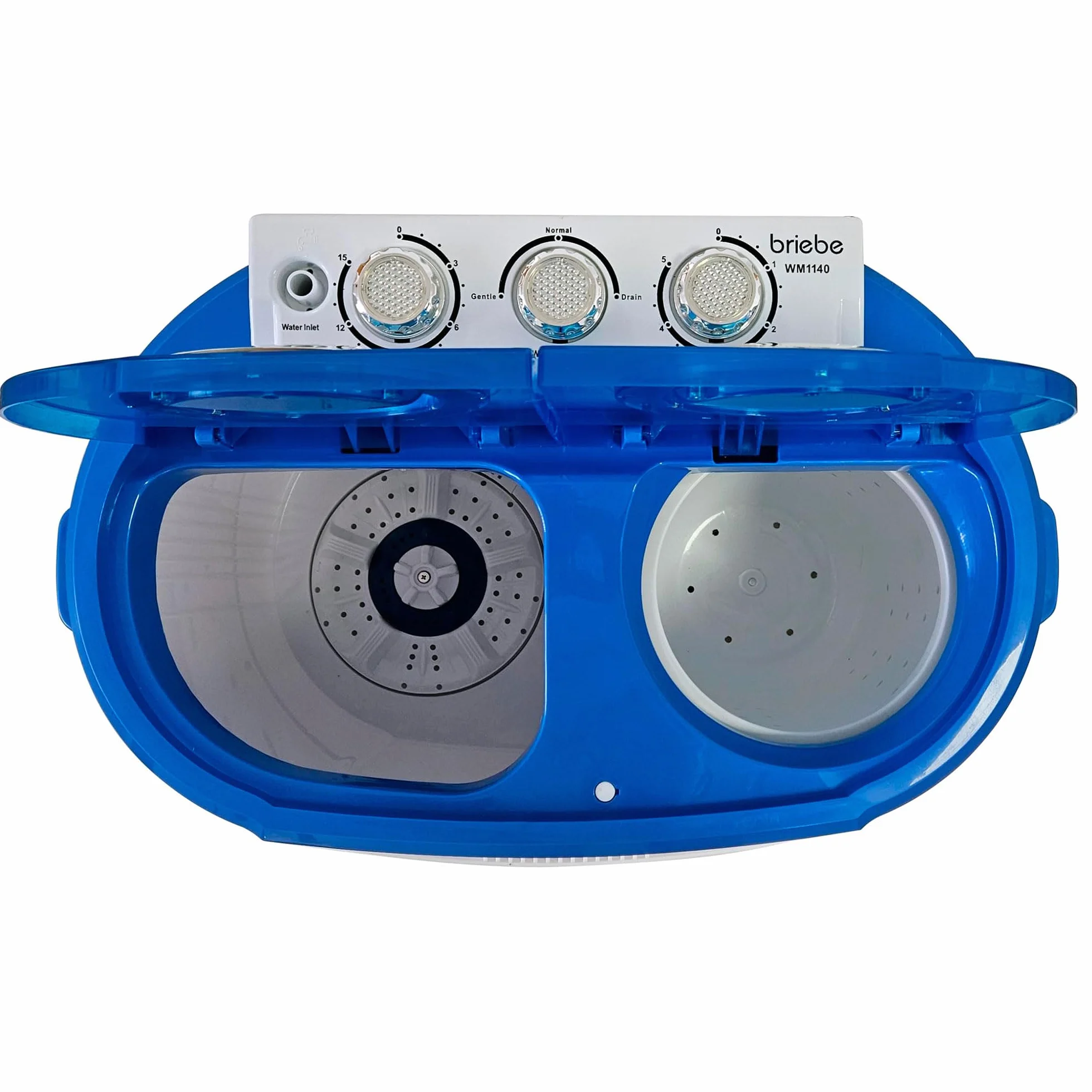Camp Mini Lavadora Portátil con Centrifugado 3Kg Carga Superior Azul/Blanco
