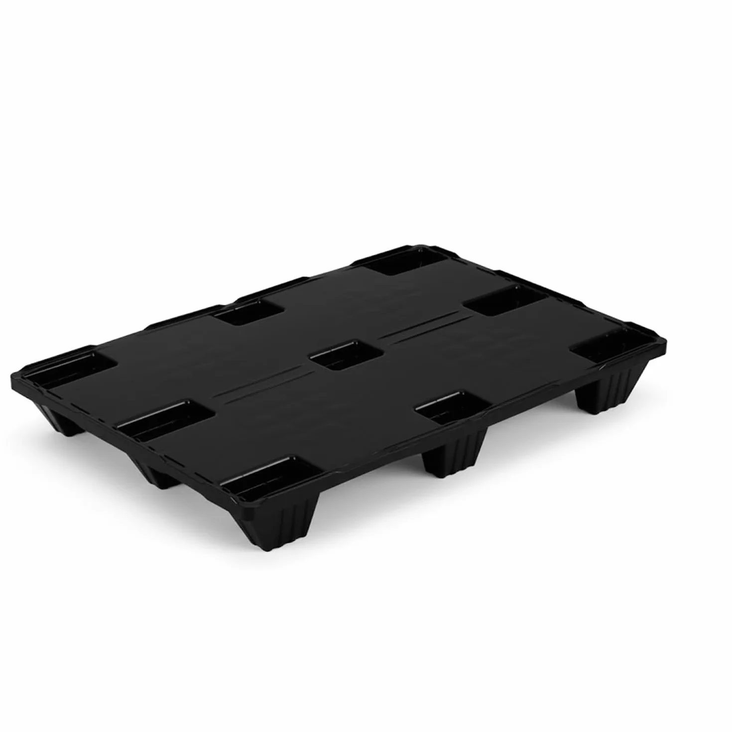 IMJ-Global - Palet de Plastico HDPE, Palets de Plastico 120x80cm con 9 Pies de Base, con Certificación para Uso Alimentario y una Capacidad de Carga Máxima de 2500 kg (10 Palets)