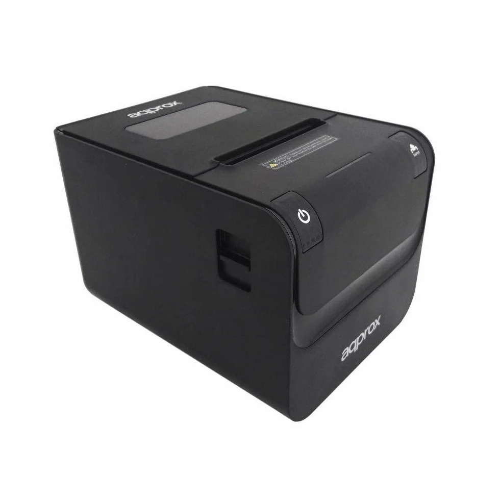 Impresora DE Tickets TÉRMICA Approx APPPOS80AMUSE Negra 250MM/S 203DPI Papel 80MM AUTOCORTE/Corte Manual USB / RJ45 / RS232 / RJ11