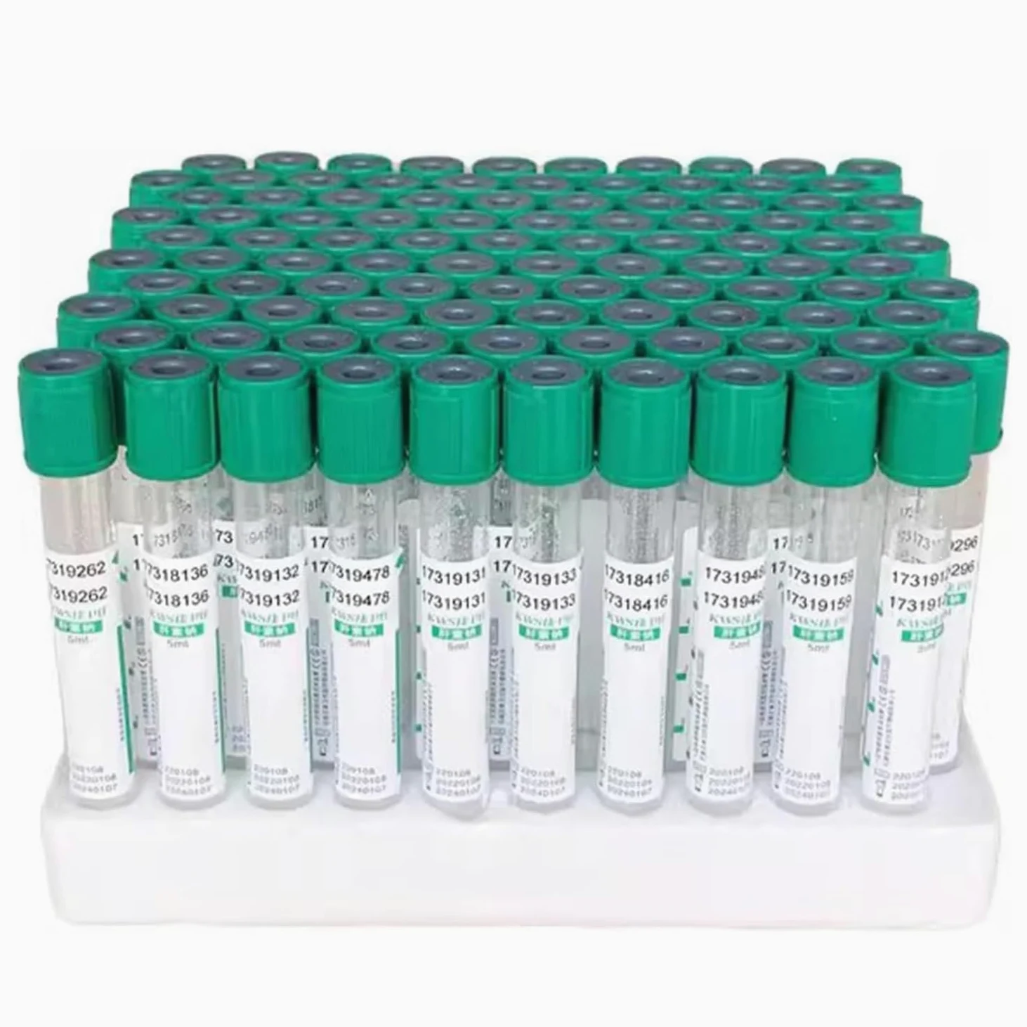 COYEUX 100 Uds. Tubos de Sangre al vacío de Vidrio de 10ml, Tubos de recolección de Sangre al vacío, Tubos de centrífuga, Tubos de Laboratorio, con tapón de Rosca