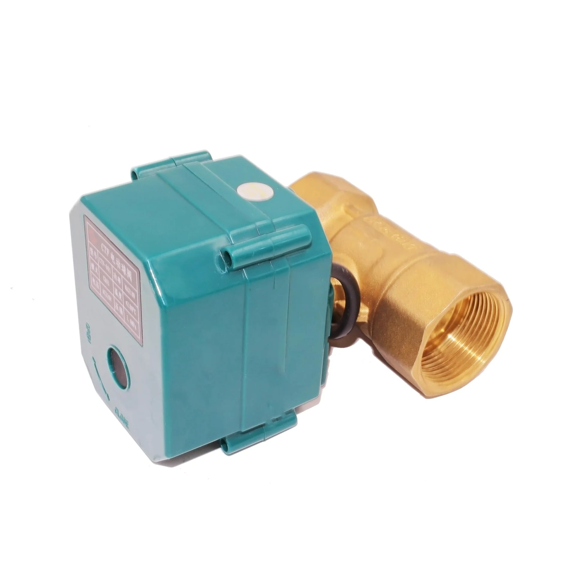 Válvula de bola Válvula de bola motorizada de 1 ", válvula de bola de par grande de paso total de 2 vías de acero inoxidable, actuador eléctrico de 2/3 cables Para equipos de agua potable(0_DC12V_CR02