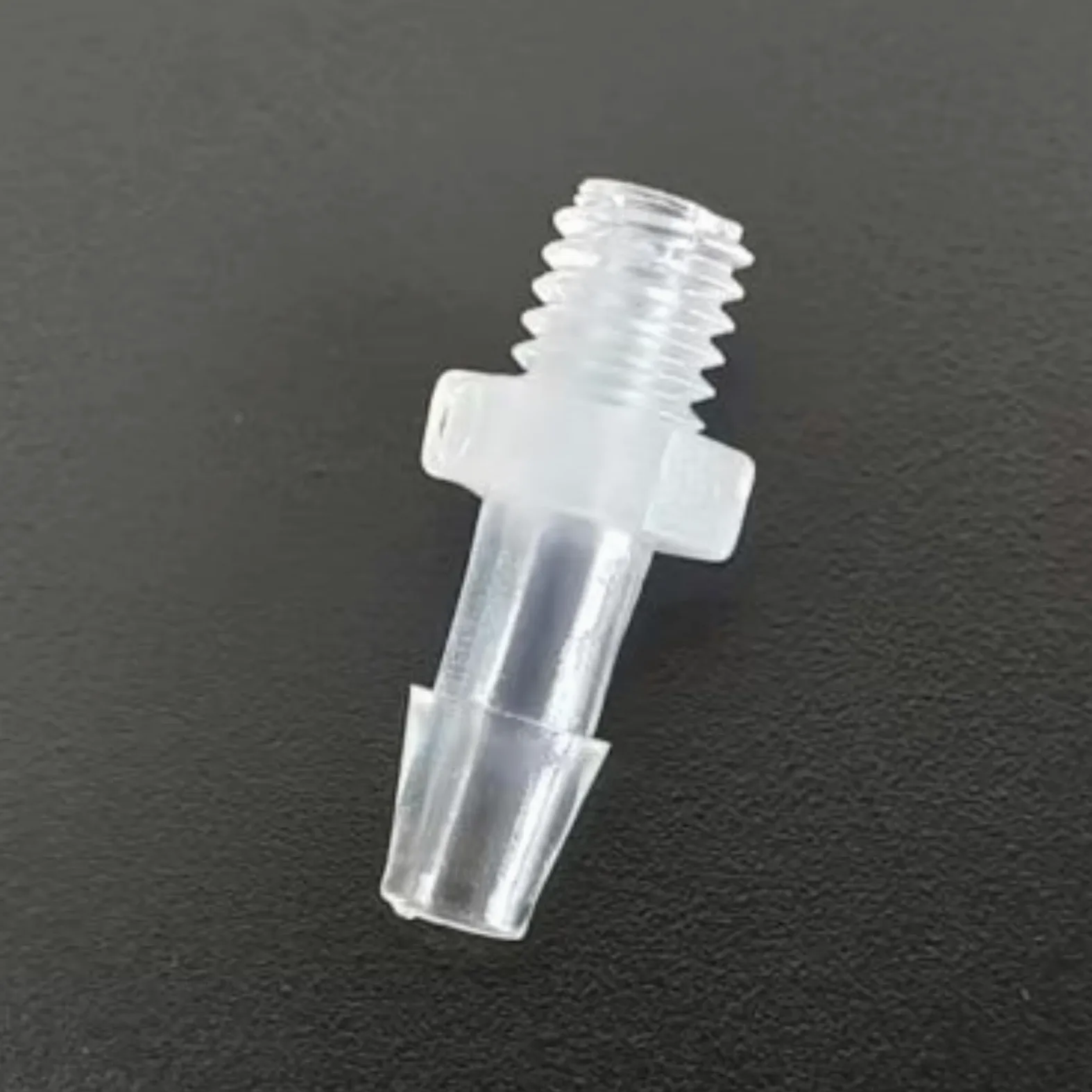 Accesorios de manguera de plástico – Adaptador de rosca macho 10-32UNF para laboratorio y maquinaria de alimentos – 50 piezas reutilizables (2,4 mm 3/32 pulgadas)