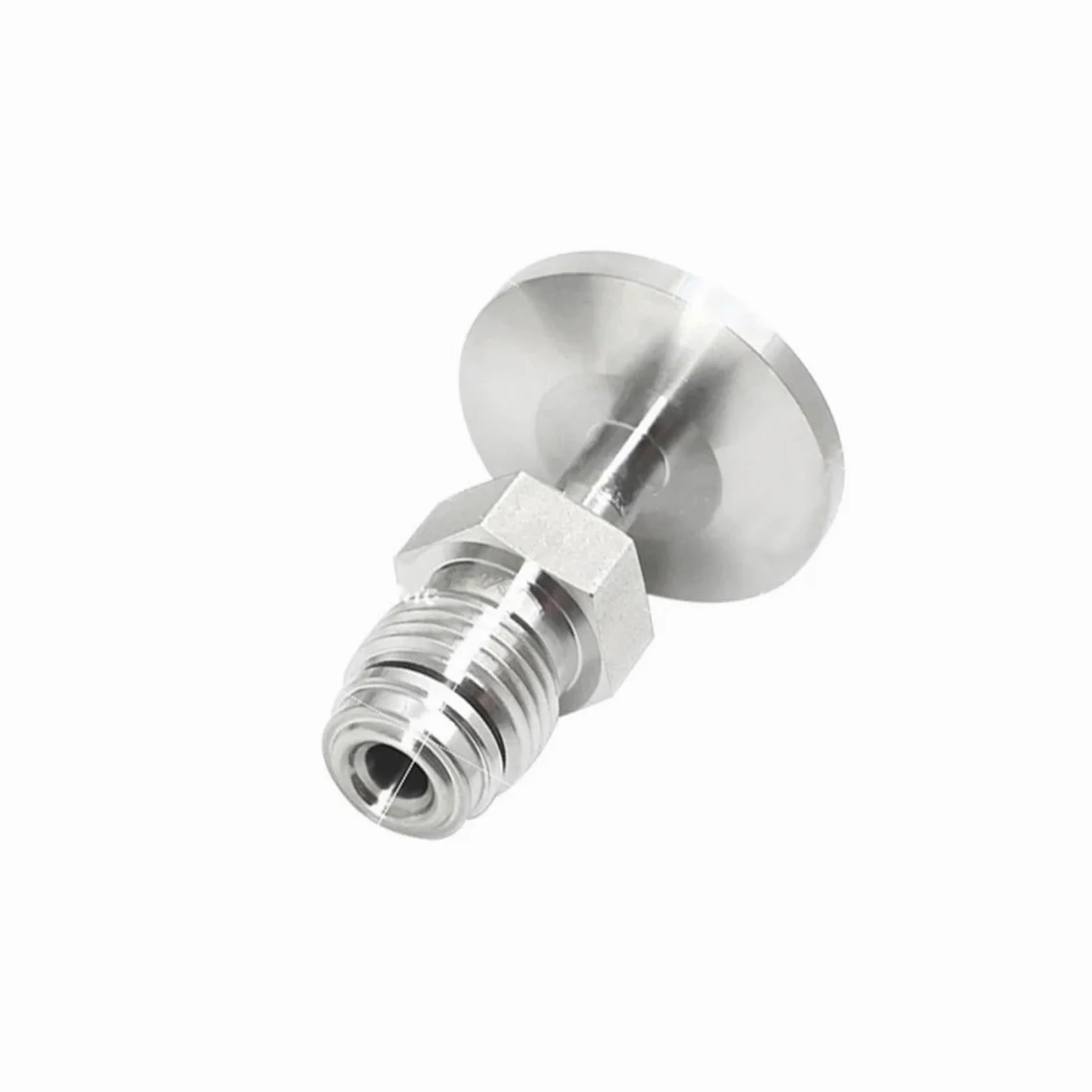 Conector de unión de acoplamiento de tubería de acero inoxidable SUS 316L, macho, KF40 a VCR de 1/2"