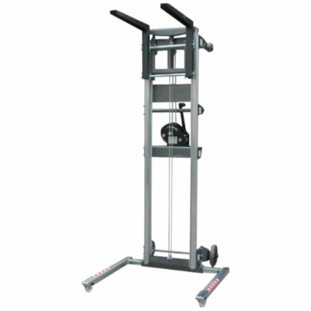 3S SuperSamaStore Elevador manual con ruedas para elevar climatizador, carretilla elevadora profesional telescópica para instalación de aire acondicionado, carga 160 kg, elevación 367 cm