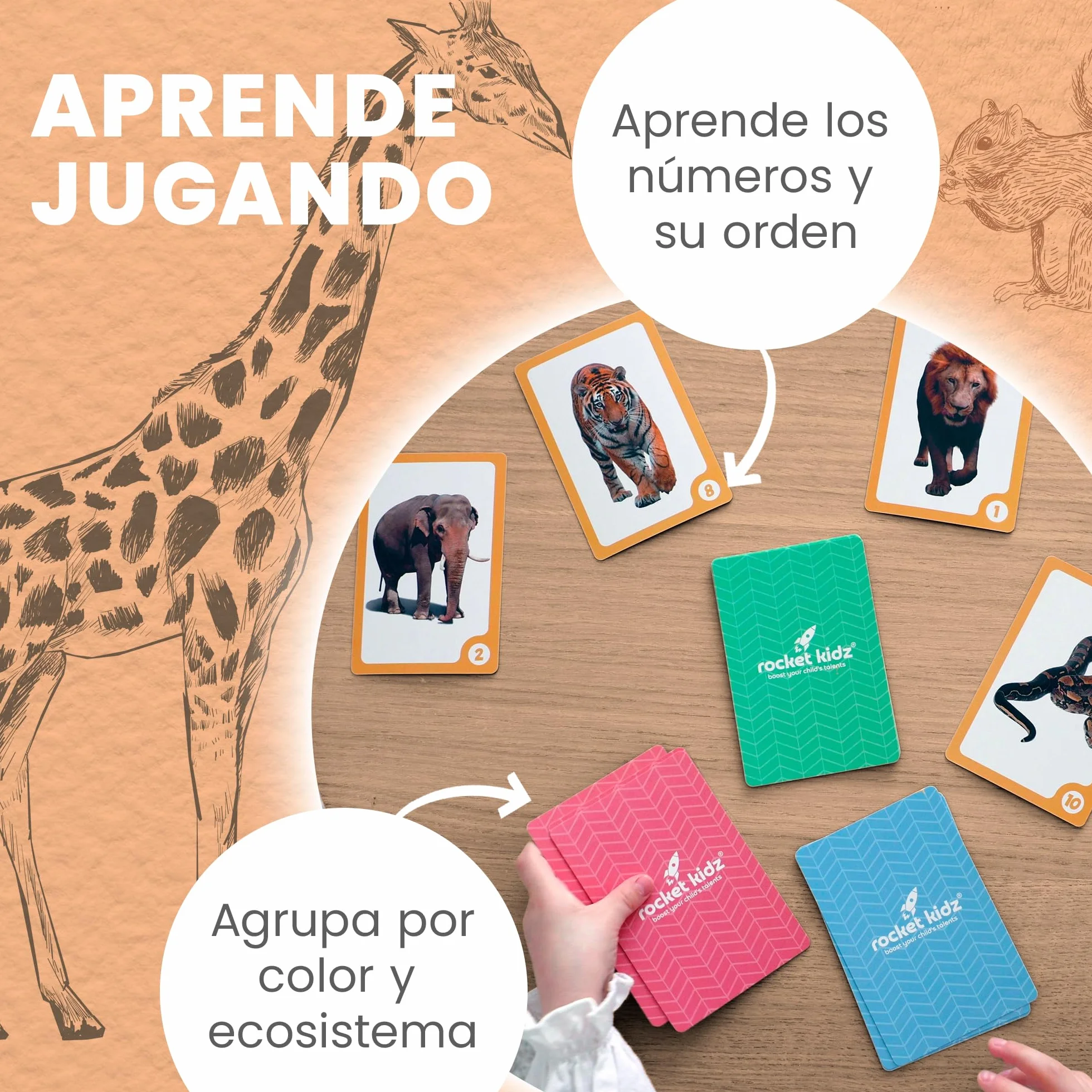 Mis Primeras Palabras Animales - 50 Tarjetas Montessori Animales Estimulación Temprana Lenguaje Bebés Niños 7 Idiomas