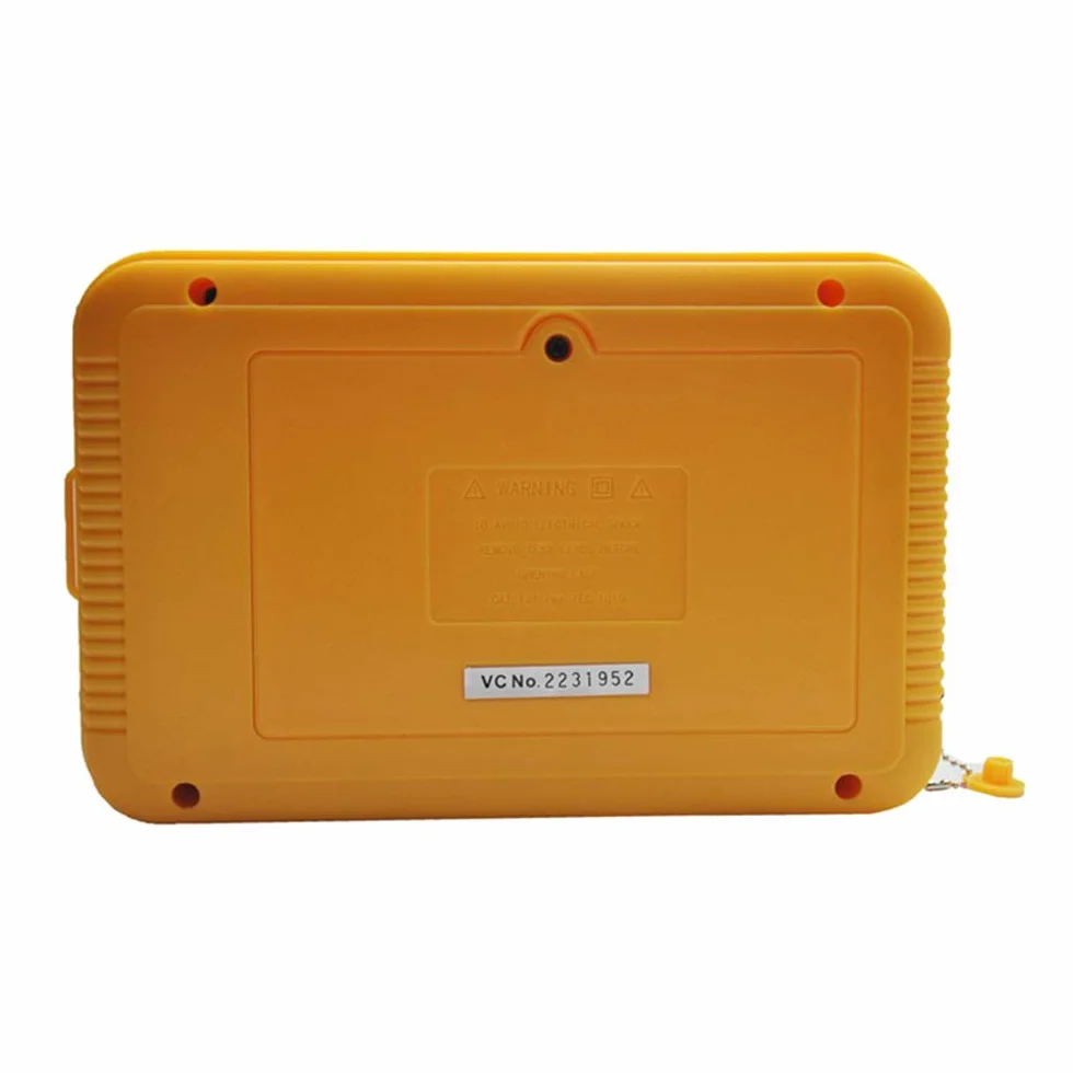 Megger Megohm Meter VCB60+ Probador de resistencia de aislamiento digital 1000V 0.1~2000MΩ (negro + naranja)