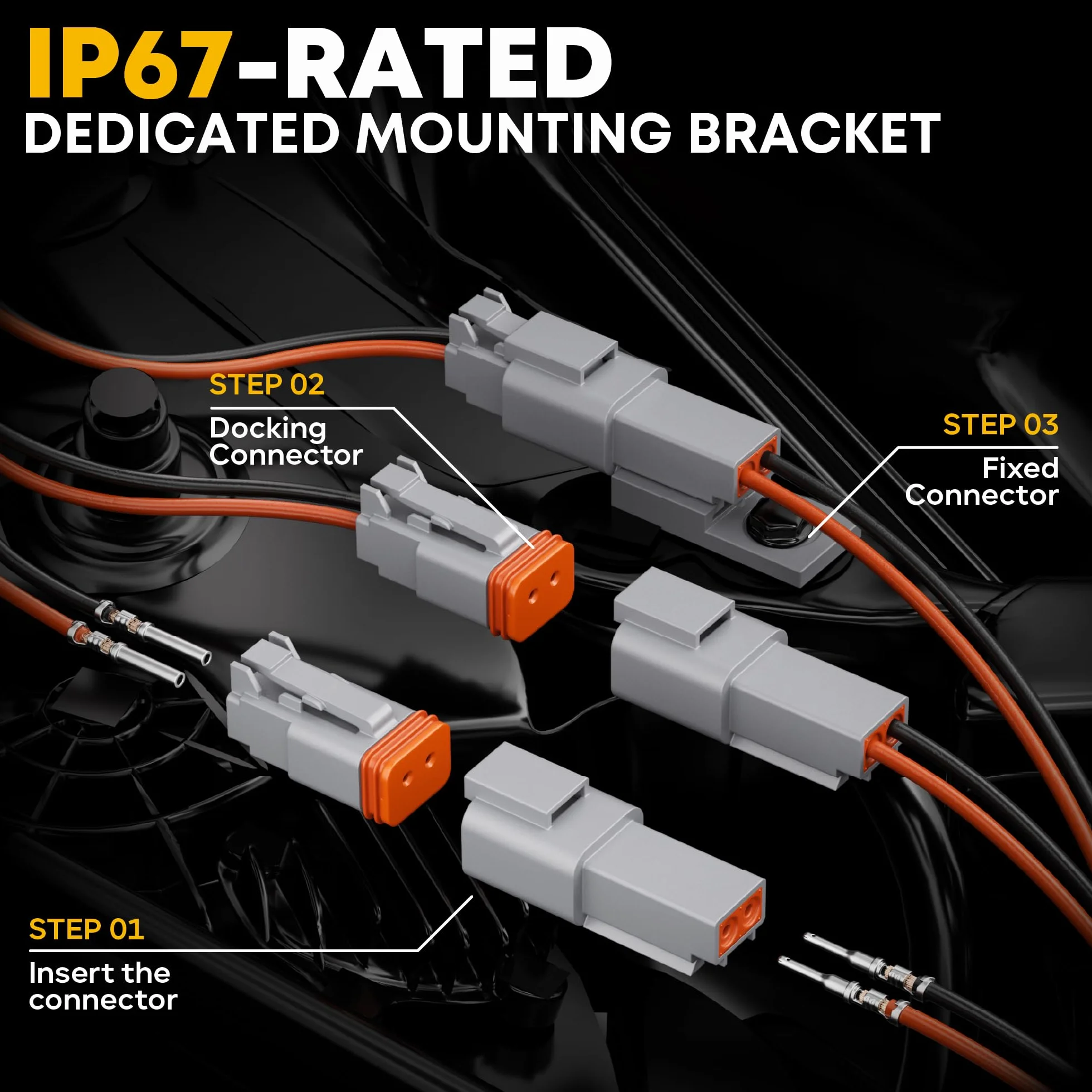 DxCRIMP Kit Crimpadora para Conectores Serie DT, Impermeables 2-6 Pines, 22-14 AWG, Compatible con Deutsch DT