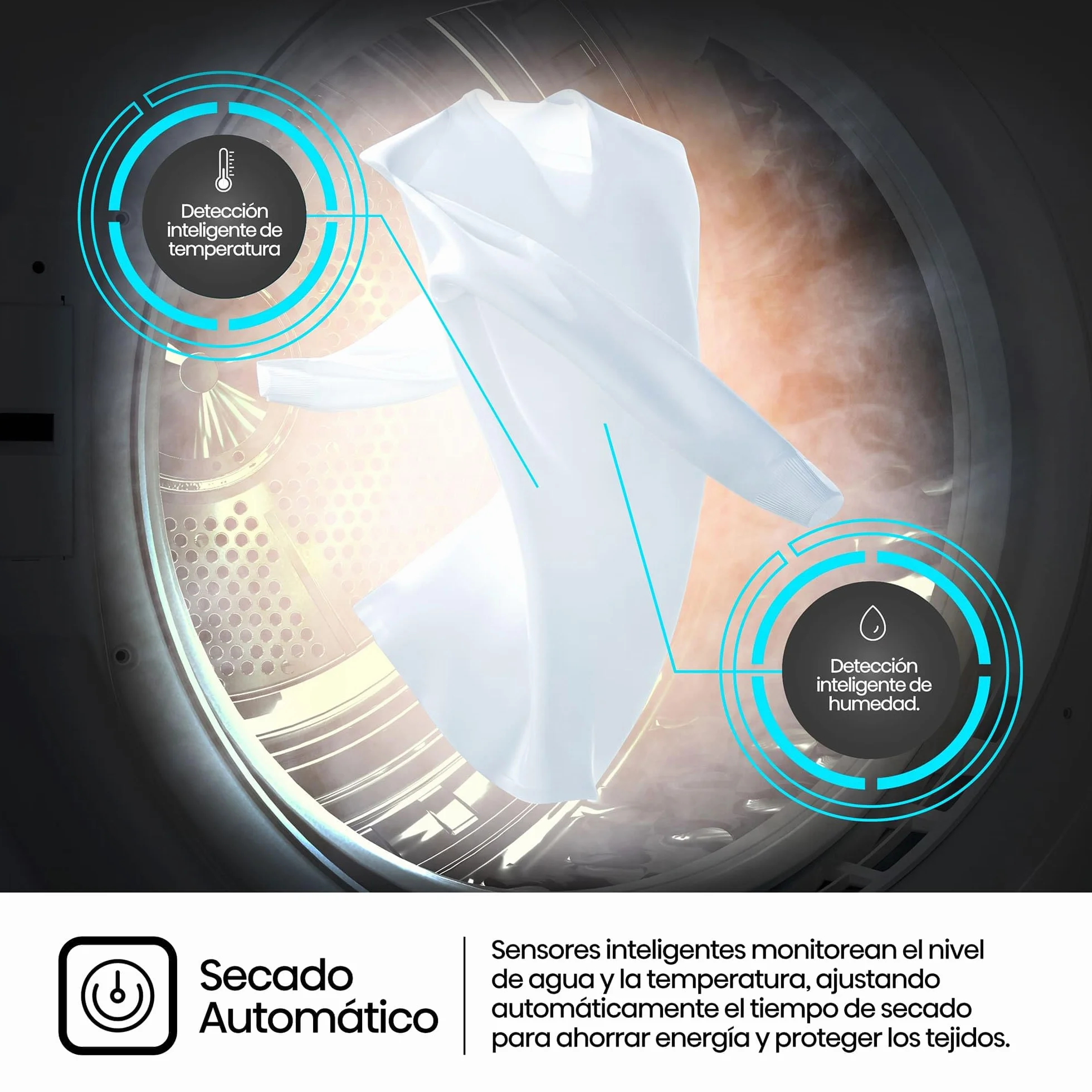 Hisense DHQE900UWDC Secadora bomba de calor 9Kg Clase D 59,5cm 84,5cm 55cm Blanco