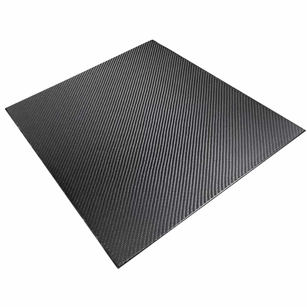 Lámina de fibra de carbono, Negro de la hoja fibra carbono 3K 550m m x 600m grueso 0.5-5m(3mm*550mm*600mm)