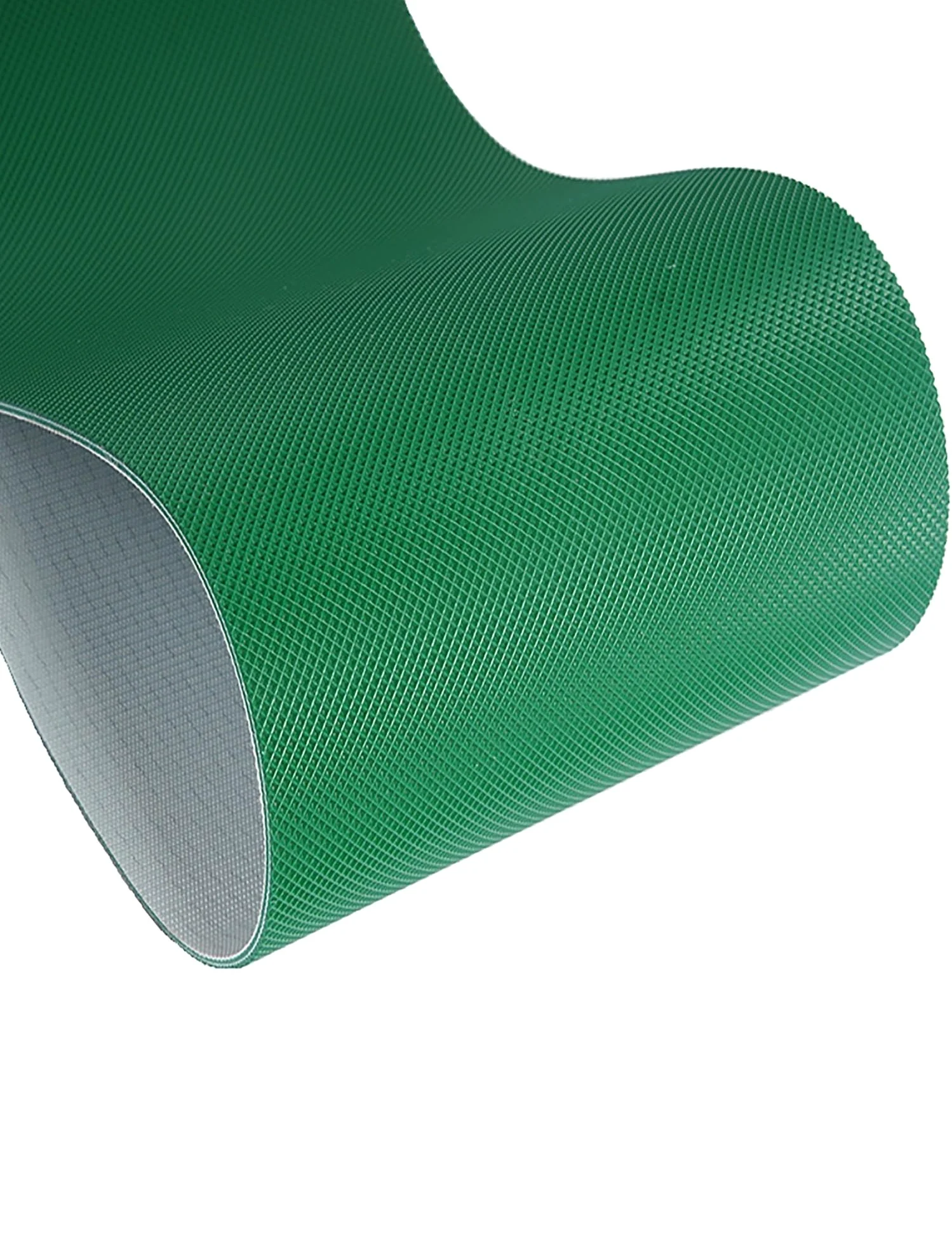 Cinta transportadora Plana de PVC Ligera, Apta para el Transporte Industrial, de Color Verde, de 110x28 cm, Ideal para la manipulación de Materiales en fábricas y líneas de envasado de produ