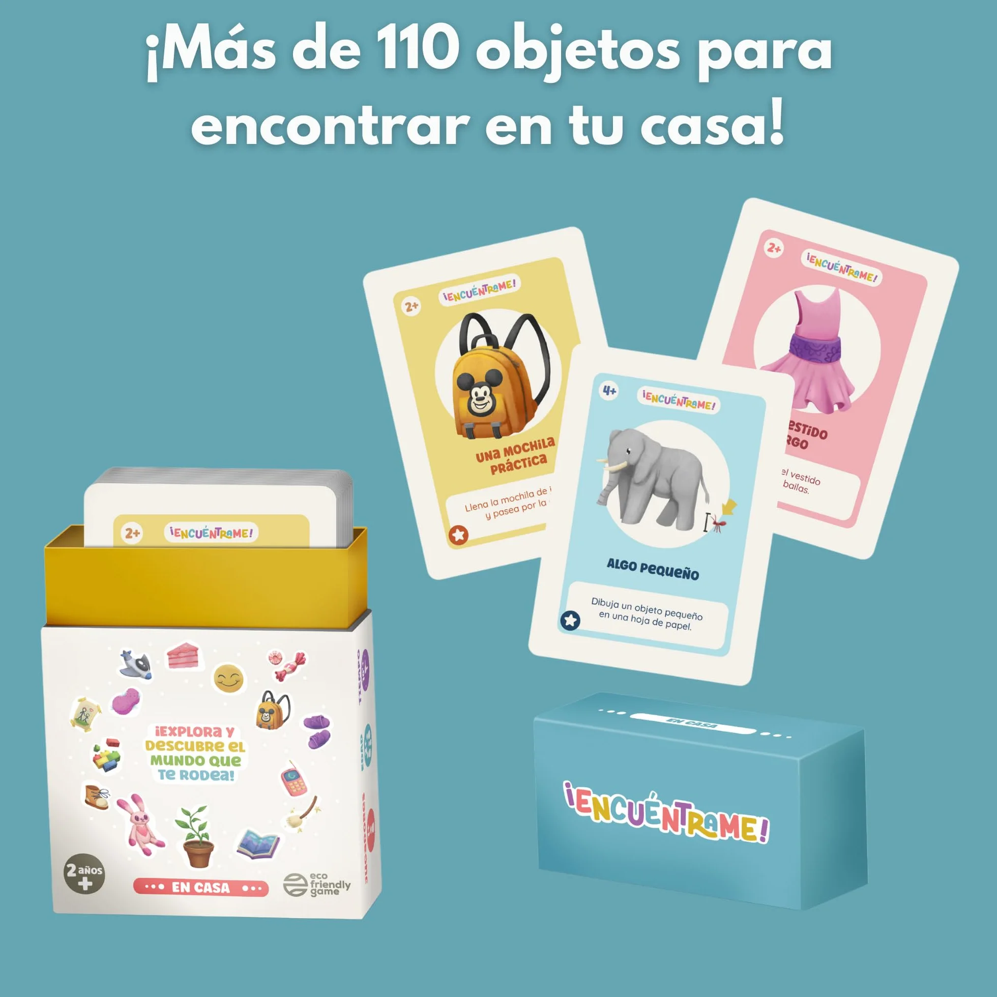 Oh Happy Games ¡Encuéntrame! En Casa 56 Cartas Busca y Encuentra Juego Educativo Montessori 2 Años Niños Interior Sin Pantallas
