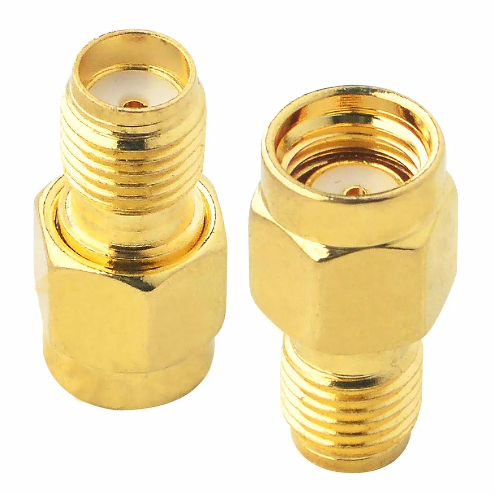 Adaptador SMA a RP-SMA WiFi Antena para FPV Drone, Enrutador, Amplificador de Señal (Paquete de 2)