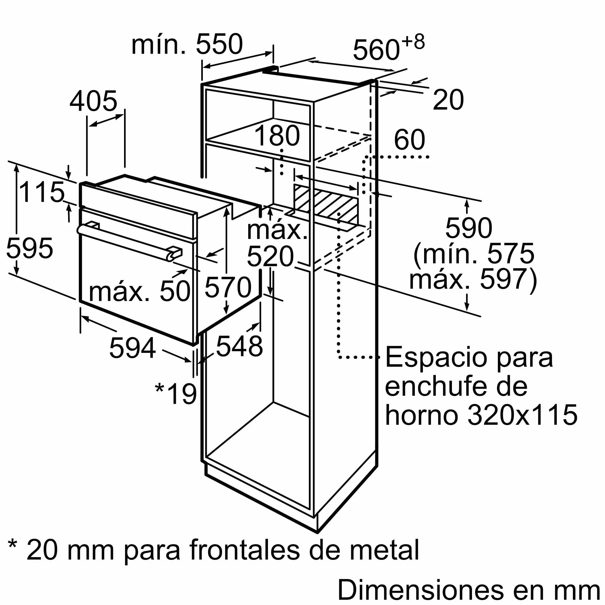 Balay Horno Multifunción 60 cm 7 Funciones Negro Acero Inoxidable 3HB2030X0