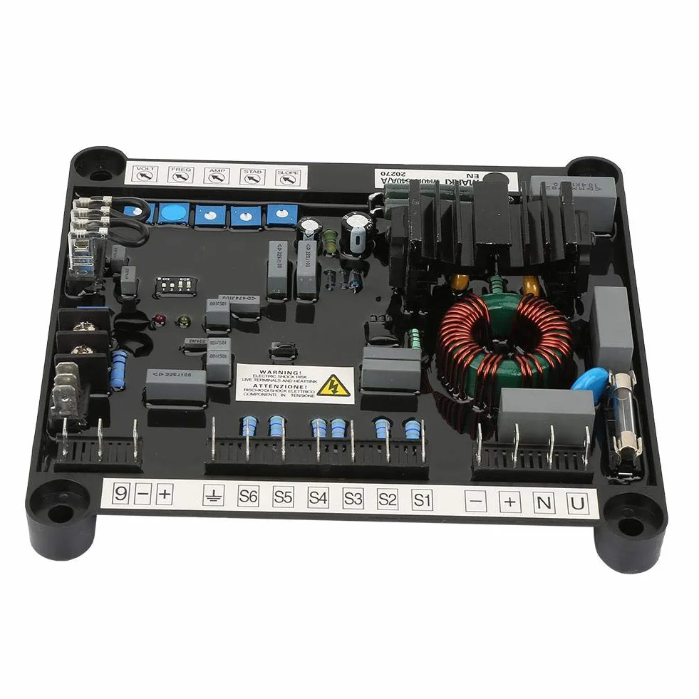 Regulador de tensión M40FA640A AVR Tarjeta de regulación automática de la tensión para accesorios para generadores de 1 y 3 etapas