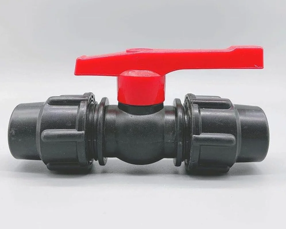 Colector de manguera de latón Válvula en forma de Y 20/25/32/40/50/63 mm Tubería de agua de plástico Conector de válvula rápida Tubo de PE Accesorios de válvula de bola Válvula unidireccion