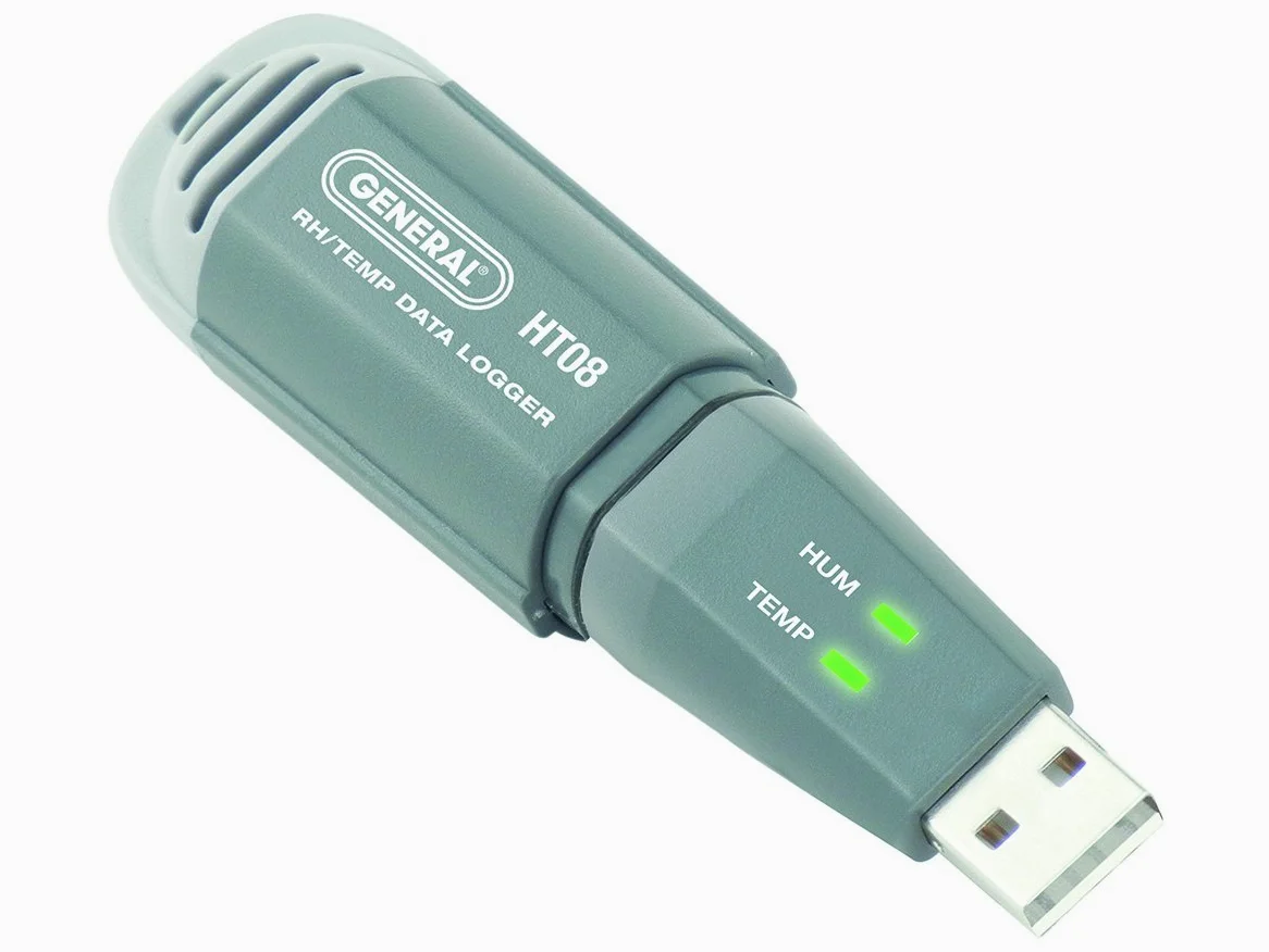 General Tools ht08 Mini USB Temperatura Humedad Registrador de datos