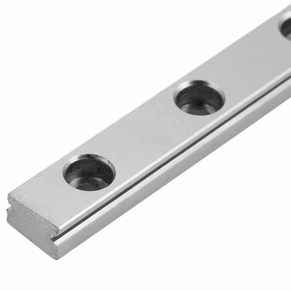 Carril guía lineal en miniatura LML9H 200 mm, 9 mm, bloque deslizante, movimiento lineal compacto, 4 contacto