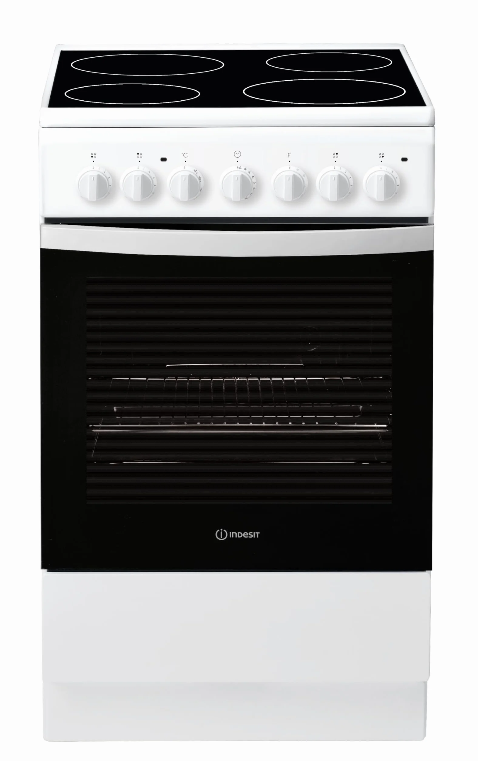 Indesit IS5V4PHW/E Cocina Eléctrica de Libre Instalación, 50 cm, Blanco