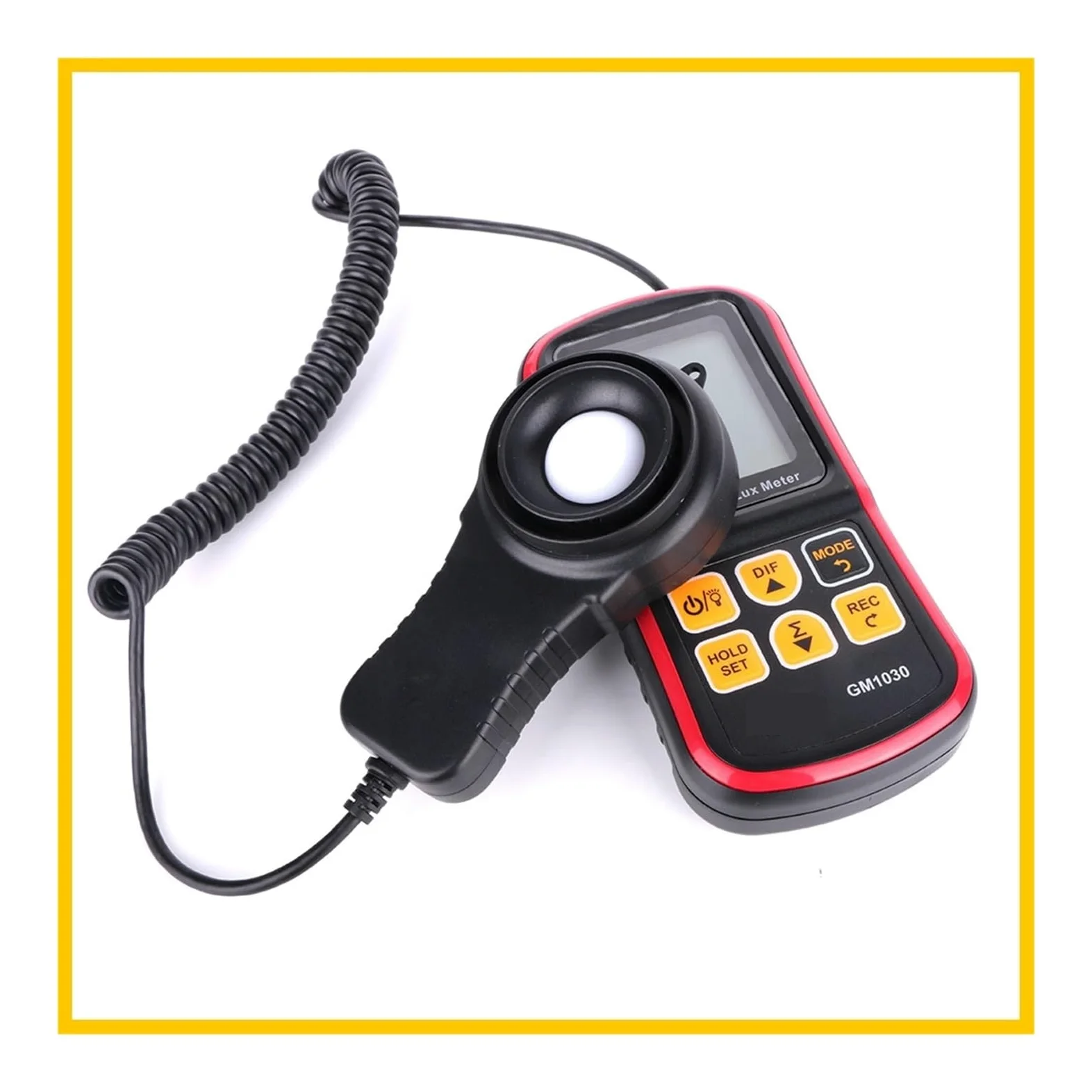 detector ultravioleta Luxómetro digital Fotómetro de 200.000 lux Mini luxómetro de mano Iluminómetro GM1030 para medir la luz solar