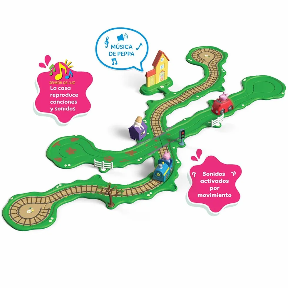 Peppa Pig Circuito Tren y Coche