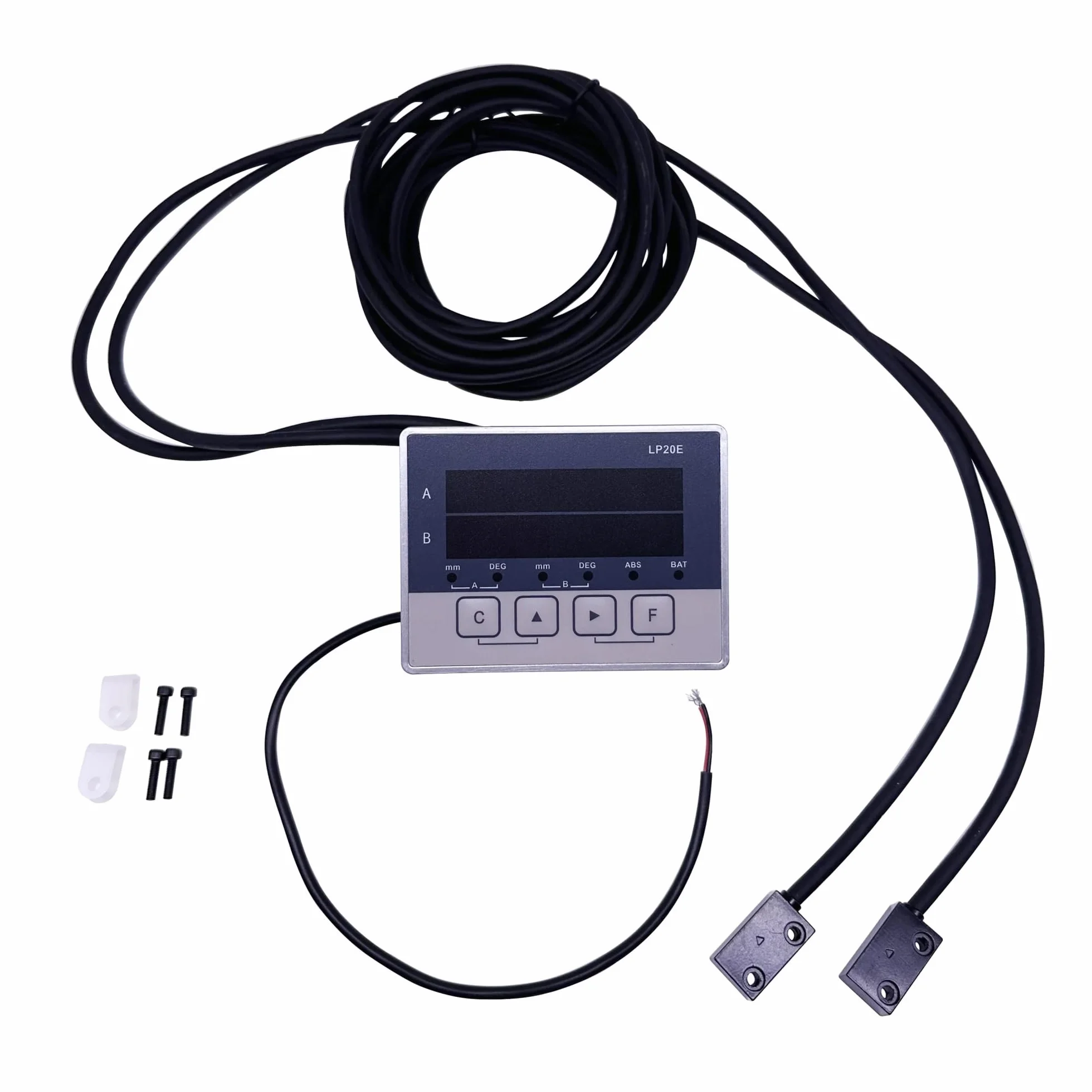 Sensor de regla de rejilla Pantalla digital de 2 ejes DRO Sensor magnético Lectura de desplazamiento de cinta E Transductores de posición Codificador Carpintería Medición precisa(LP20E-2000mm tape)