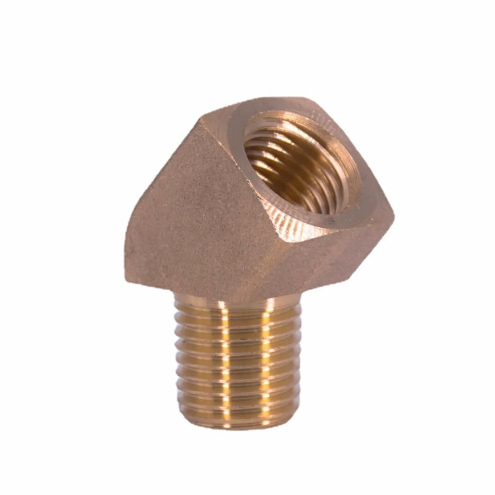 Conector Acoplador De Instalación Tuberías, 1 Unidad, Agua, Gas, Fue | NPT hembra a macho codo en ángulo de 45 grados(5 pcs,NPT-1/2")