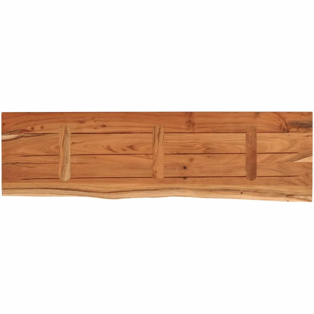 vidaXL Tablero Rectangular, Superficie de Mesa Auxiliar, Tablero de Repuesto, Superficie de Comedor, Madera de Acacia Borde Vivo 140x40x2,5 cm