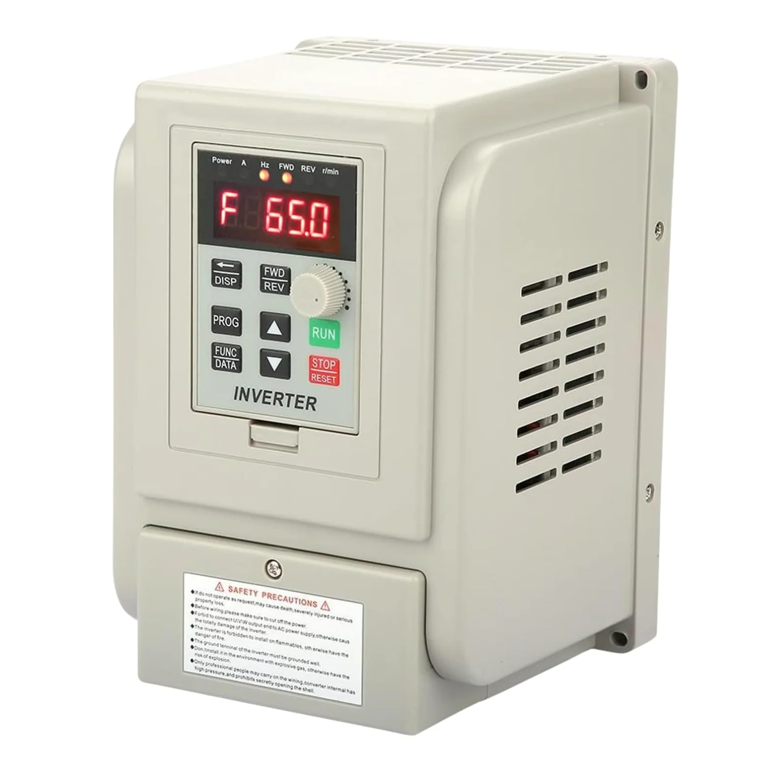 Unidad de frecuencia variable de 220 VCA Unidad de frecuencia variable monofásica Controlador de velocidad VFD para motor de CA trifásico de 2,2 kW
