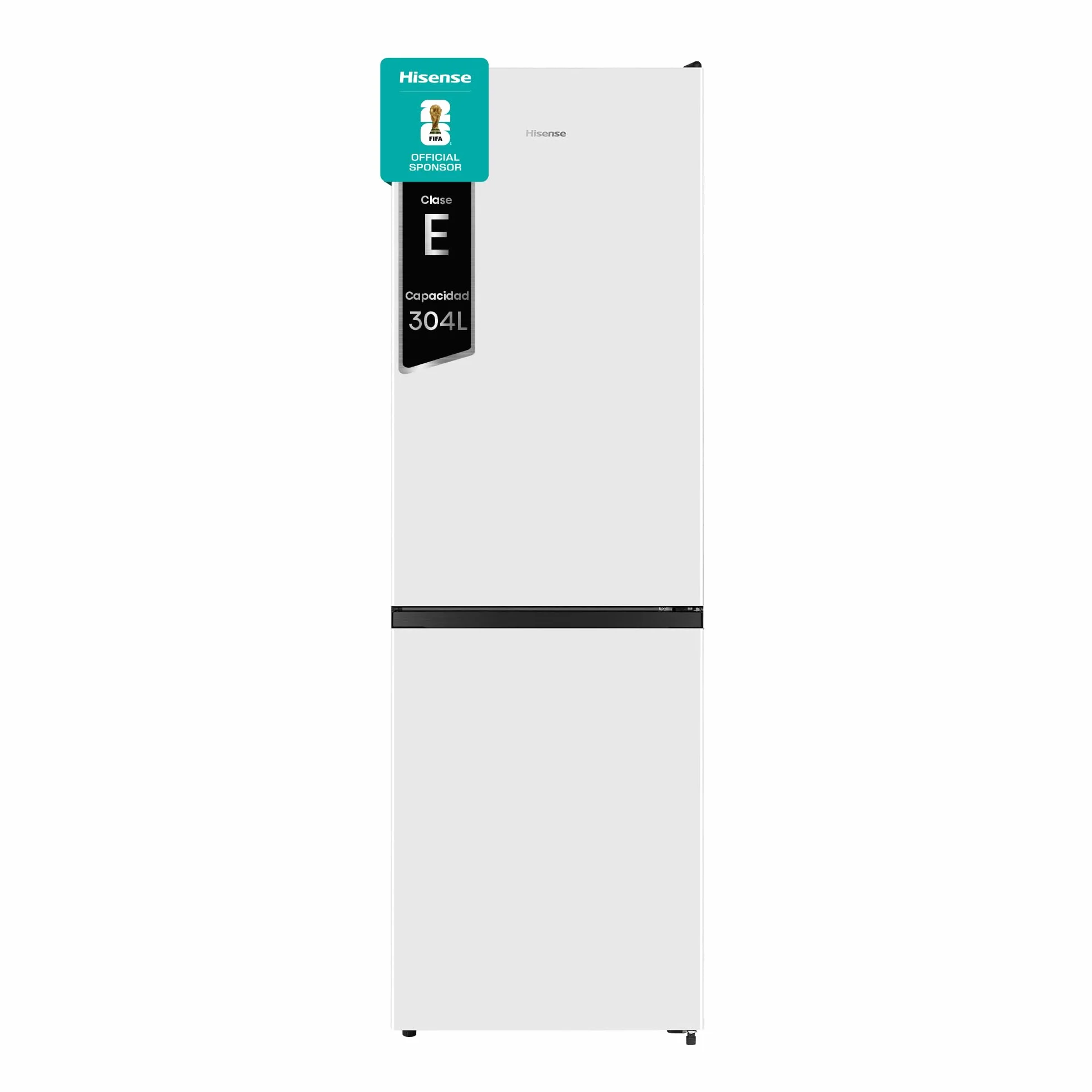 Hisense Frigorífico Combi 304 L Clase E 186 cm 4 Estrellas Congelador Puerta Reversible Blanco