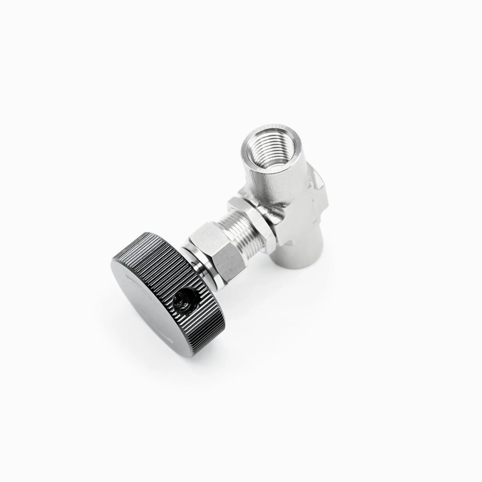 Mini válvula de Aguja Aire 3000 PSI, Acero Inoxidable, Gas, NPT Hembra, Encendido/Apagado, 1/8", 1/4", 3/8", 1/2", 3/4"(1/2")
