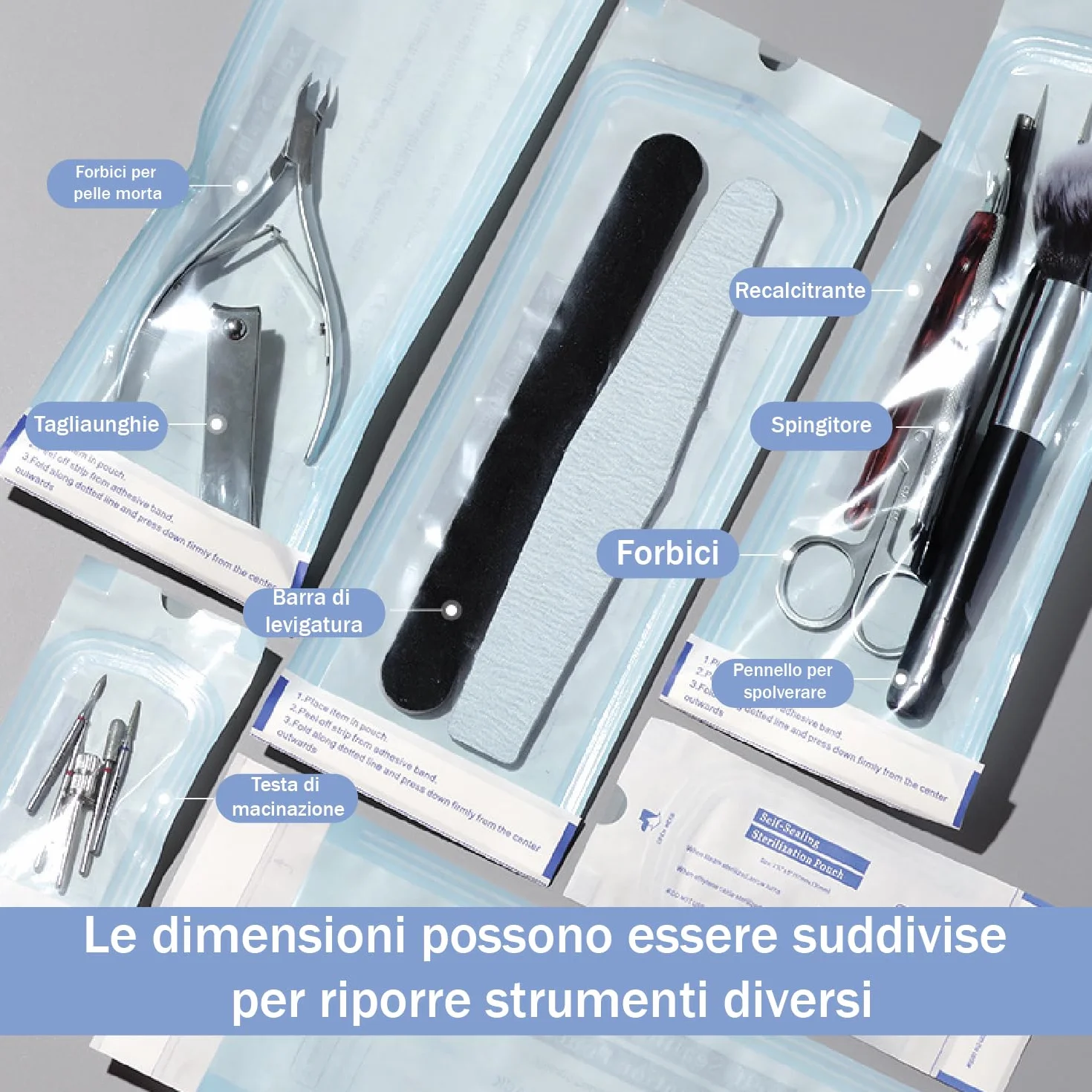 Bolsas de Esterilización Autosellantes PVC, 150 Unidades para Autoclave