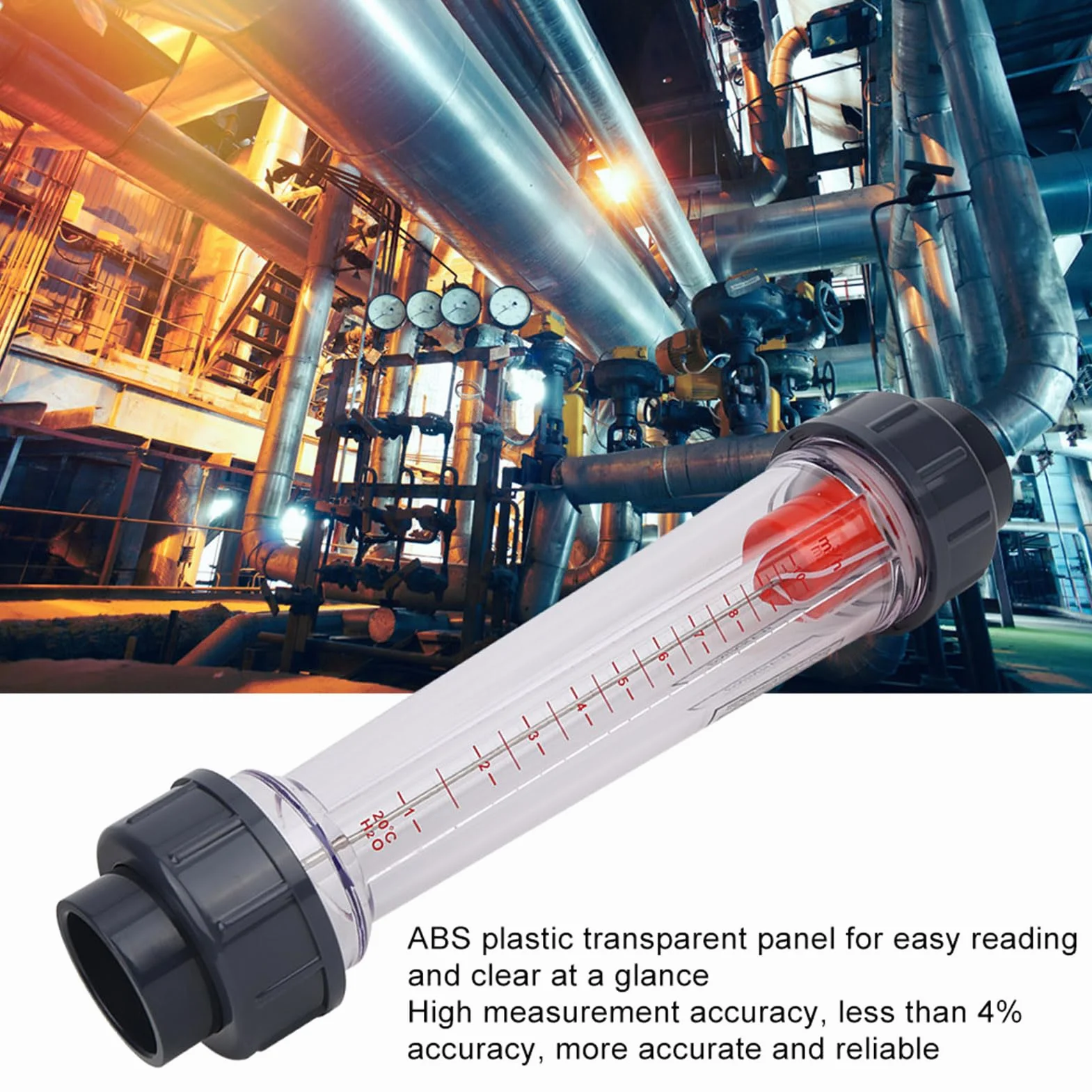 Medidor de Flujo de Líquido ABS 1-10m³/H 50mm/2pulg Alta Precisión