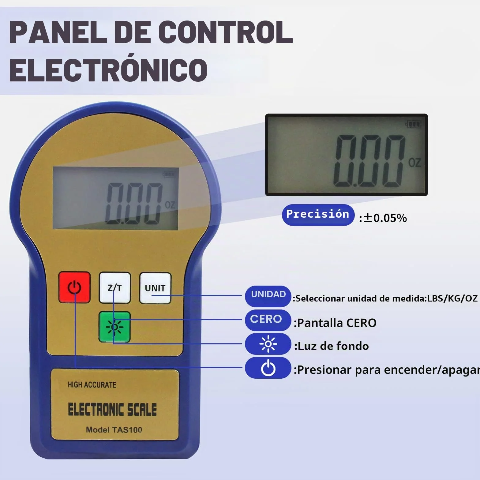 BACOENG 220lb/100kg Báscula de Carga Electrónico Digital Refrigerante de Precisión Calibration para HVAC, con Pantalla LCD de Iluminación Trasera y Estuche de Transporte Portátil